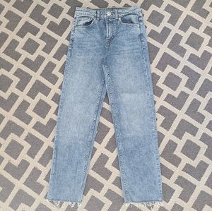 H&M Denim Straight Leg Crop - sz 4